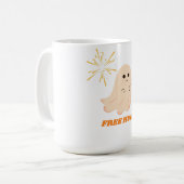 Drôle Fantôme Libre Hug Mug (Devant gauche)