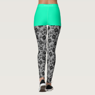 Drôle Faux Black Lace Leggings Faux Short