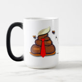 Drôle Faux Poop Emoji Dessin Politique Mug (Gauche)