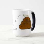 Drôle Faux Poop Emoji Dessin Politique Mug (Devant droit)