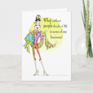 Drôle femme humour carte d'anniversaire - doit voi