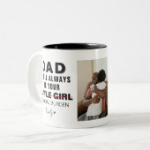Drôle Fête des pères-papa | petite fille Mug (Devant gauche)
