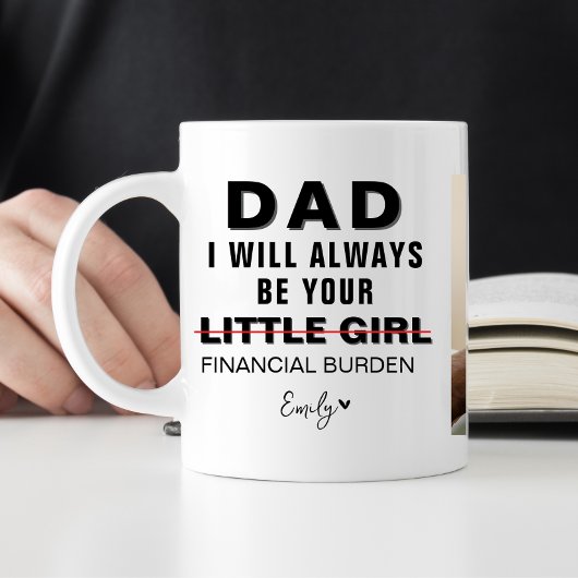 Drôle Fête des pères-papa | petite fille Mug