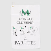 Drôle Fête des pères serviette de golf (Devant)