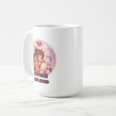 drôle fille endormie tasse de café (Devant gauche)
