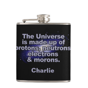 Drôle flacon de nom personnalisé "The Universe"