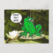 Drôle Frog Cust. Carte postale texte (Devant)