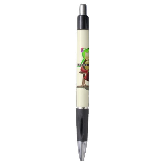 Drôle Frog Jouer Stylo De Guitare (Devant (Vertical))