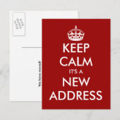 Drôle garder calme déplacer carte postale pour nou (Devant / Derrière)