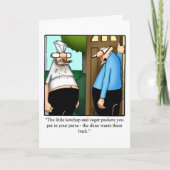 Drôle Garder en contact Carte de voeux Humour (Devant)