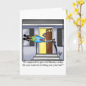 Drôle Garder en contact Carte de voeux Humour (Fleur jaune)