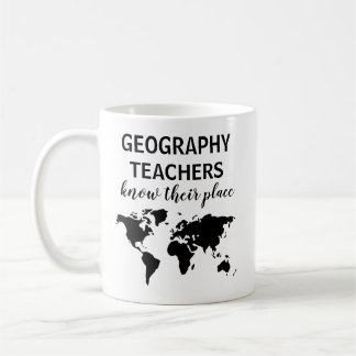 Drôle Géographie Enseignant Cadeau Café Mug