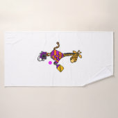 Drôle Giraffe Jouer Pickleball (Serviette de bain)
