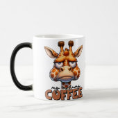 Drôle Giraffe Mug - 'Ne me parlez pas avant mon Mo (Gauche)