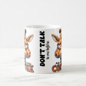 Drôle Giraffe Mug - 'Ne me parlez pas avant mon Mo (Centre)