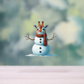 Drôle Giraffe Snowman Scarf Noël Femme Hommes (Neutre)