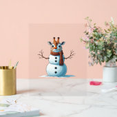 Drôle Giraffe Snowman Scarf Noël Femme Hommes (Mariage)