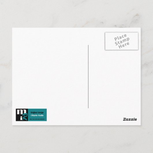 Drôle Giraffe St. Patrick's Day Cartes postales (Dos)