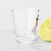 Drôle Giraffe Tirage De Verre Cheveux - Texte Pers (Gauche)