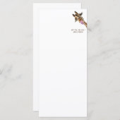 Drôle Giraffe Tongue Out Jouer Menu Smile (Devant / Derrière)