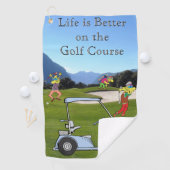 Drôle Golfeurs et serviette de golf (En situation)