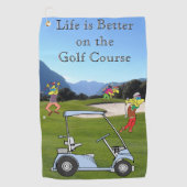 Drôle Golfeurs et serviette de golf (Devant)