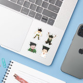 drôle gon hunter x hunter anime sticker pack (Ordinateur portable avec iPhone)
