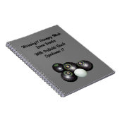 Drôle Grumpy Homme Pelouse Bowler, Carnet (Côté Droit)