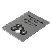 Drôle Grumpy Homme Pelouse Bowler, Carnet (Côté gauche)