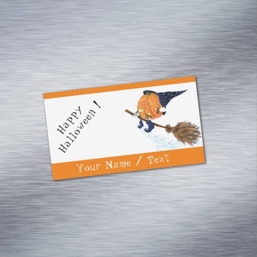 Drôle Halloween Carte de visite Magnet Texte perso (In Situ)