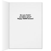 Drôle Halloween Feintant Citrouille épicé (Intérieur (Droit))