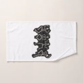 Drôle Halloween Lover Dance avec le squelette (Serviette à main)