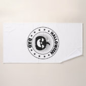 Drôle Halloween papa Halloween Citrouille (Serviette de bain)