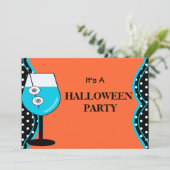 Drôle Halloween Party Invitation (Debout devant)