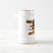 Drôle Halloween Pizza Mug avec une phrase jouée (Devant gauche)