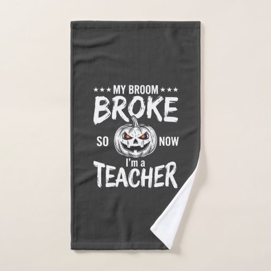 Drôle Halloween Professeur Balai Cassa Création (Serviette à main)