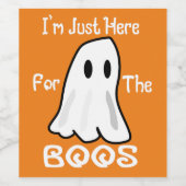 Drôle Halloween Pun Vin Étiquettes (Étiquettes simples)