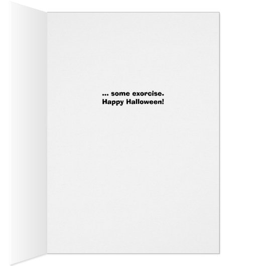 Drôle Halloween Squelette Exorciser Poids Lifting (Intérieur (Droit))