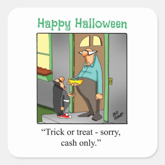 Drôle Halloween Trick ou Treat Stickers (Devant)