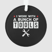 Drôle Handyman Carpenter Cadeau - Je travaille ave (dos)