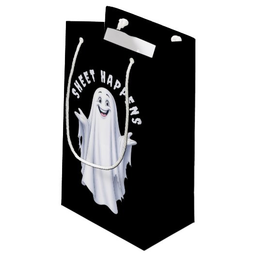 Drôle Happy Ghost Sac cadeau (Dos Angle)