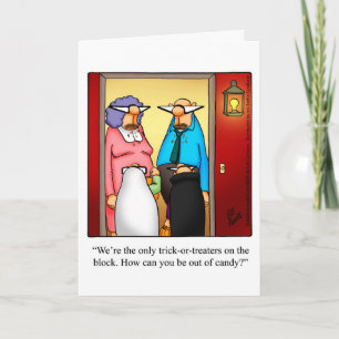 Drôle Happy Halloween Carte de voeux