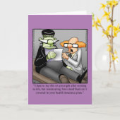 Drôle Happy Halloween Carte de voeux (Fleur jaune)