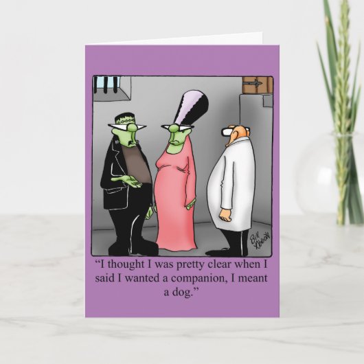 Drôle Happy Halloween Carte de voeux (Devant)