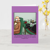 Drôle Happy Halloween Carte de voeux (Fleur jaune)