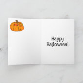 Drôle Happy Halloween Carte de voeux (Intérieur)