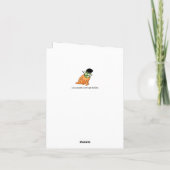 Drôle Happy Halloween Carte de voeux (Dos)