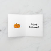 Drôle Happy Halloween Carte de voeux (Intérieur)
