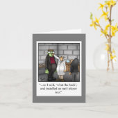 Drôle Happy Halloween Carte de voeux (Fleur jaune)