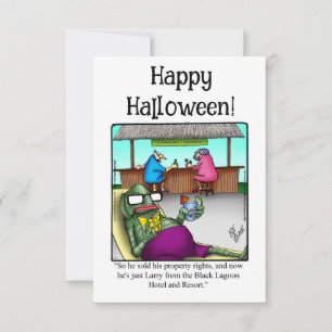 Drôle Happy Halloween Humour Carte de voeux